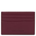 Leather Card Holder Bordeaux TL142472