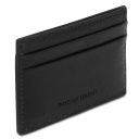 Kartenetui aus Leder Schwarz TL142473