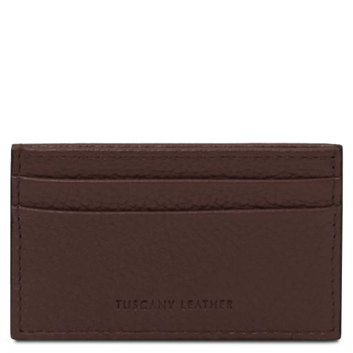 Leather Card Holder Coffee TL142474
