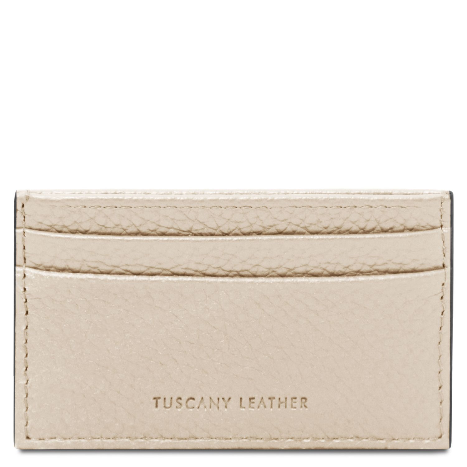 Portacarte in pelle Beige