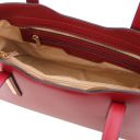 Olimpia Borsa Shopper in Pelle - Misura Piccola Rosso TL141591