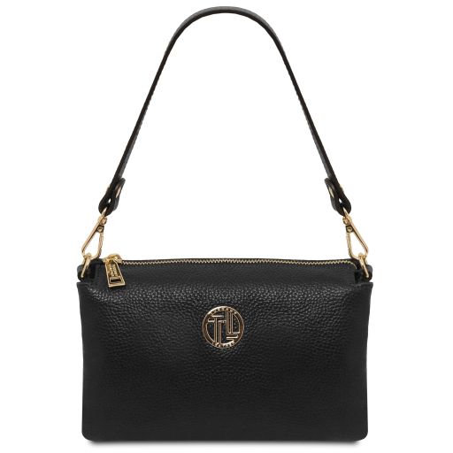 Sia Pochette in Pelle Morbida Nero TL142479