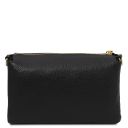 Sia Clutch aus Weichem Leder Schwarz TL142479