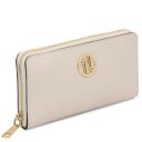 Financier Exclusive zip Around Leather Wallet Бежевый TL142485