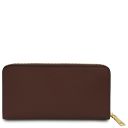 Financier Exclusive zip Around Leather Wallet Coffee TL142485