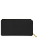 Financier Elegante Cartera en Piel con Cremallera en el Contorno Negro TL142485