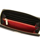 Financier Exclusive zip Around Leather Wallet Black TL142485