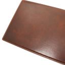 Schreibtischunterlage aus Leder mit Klappe Braun TL140325