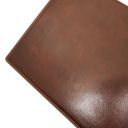 Schreibtischunterlage aus Leder mit Klappe Braun TL140325