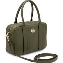 Stephany Leather Handbag Forest Green TL142439
