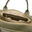 Stephany Bolso en Piel Verde Oscuro TL142439