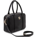 Maiorca Sac Cabas en Cuir et Portefeuille en Cuir Entièrement Zippée Noir TL142486