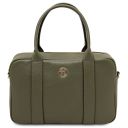 Maiorca Borsa a Mano in Pelle e Portafoglio in Pelle zip Around Verde Foresta TL142486