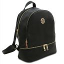 Djerba Soft Leather Backpack and zip Around Leather Wallet Black TL142488