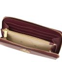 Maiorca Bolso en Piel y Cartera en Piel con Cremallera en el Contorno Bordeaux TL142486