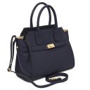Origami Sac Cabas en Cuir Bleu foncé TL142466