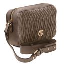Chantilly Leather Shoulder bag Dark Taupe TL142490