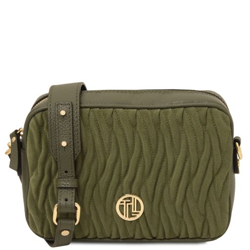 Chantilly Leather Shoulder bag Forest Green TL142490