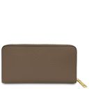 Financier Exclusive zip Around Leather Wallet Темный серо-коричневый TL142485