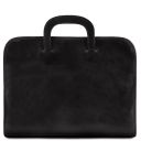 Sorrento Dokumenten - Tasche aus Leder Schwarz TL141022