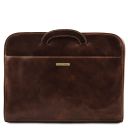 Sorrento Serviette Conférencier en Cuir Marron foncé TL141022