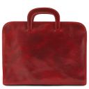 Sorrento Serviette Conférencier en Cuir Rouge TL141022