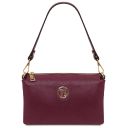 Sia Soft Leather Clutch Bordeaux TL142479