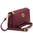 Sia Soft Leather Clutch Bordeaux TL142479