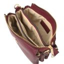 Sia Clutch aus Weichem Leder Bordeaux TL142479