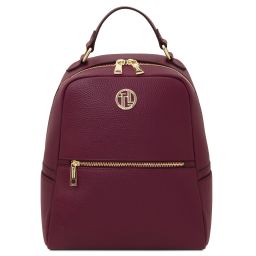 Prisma Soft Leather Backpack Bordeaux TL142483