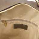 Prisma Rucksack aus Weichem Leder Dunkel Taupe TL142483