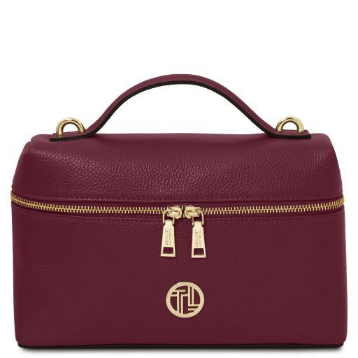 Scrigno Soft Leather Duffle bag Bordeaux TL142484