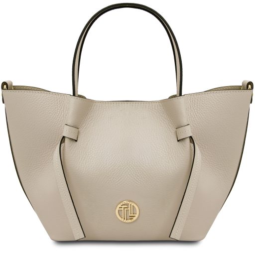Legame Sac Cabas en Cuir - Petit Modèle Beige TL142482