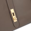 Soave Bolso a Mano en Piel Suave Marrón topo oscuro TL142489