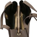 Soave Bolso a Mano en Piel Suave Marrón topo oscuro TL142489