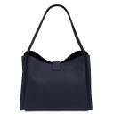 Soave Soft Leather Handbag Dark Blue TL142489