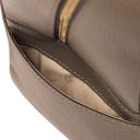 Chantilly Rucksack aus Weichem Leder Dunkel Taupe TL142492