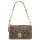 Chantilly Bolso Bowling Mini de Piel Marrón topo oscuro TL142493