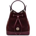 Minerva Leather Bucket bag Bordeaux TL142476