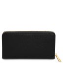 Financier Exclusive zip Around Leather Wallet Black TL142494