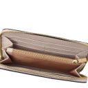 Financier Exclusive zip Around Leather Wallet Beige TL142494