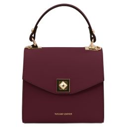 TL Bag Borsa a Mano in Pelle Bordeaux TL142203