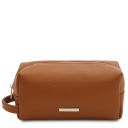 TL Bag Beauty Case in Pelle Morbida Cognac TL141036