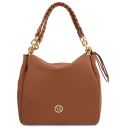 Amy Sac Shopping en Cuir Souple Cognac TL142385