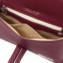 TL Bag Clutch aus Leder Bordeaux TL141990