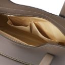 Olimpia Borsa Shopping in Pelle Talpa scuro TL141412