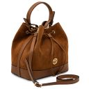 Minerva Leather Bucket bag Cognac TL142476