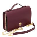 Opera Bolso Noche en Piel et Bandolera de Cadena Bordeaux TL142505
