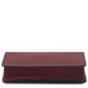 Opera Clutch aus Leder mit Schulterkette Bordeaux TL142505