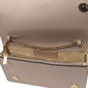 Opera Leather Clutch With Chain Strap Light Taupe TL142505